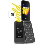 SPC Wild, fliptelefoon, dual SIM, 7,11 cm (2,8 inch), 2 MP camera, 1600 mAh batterij, zwart