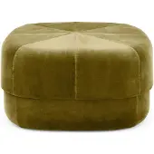 Normann Copenhagen Circus poef Velours mosgroen, groot