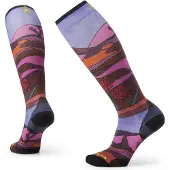 Smartwool Sok Women Ski Zero Cushion Floral Field Print OTC Socks Picante-S