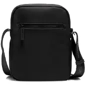 Momo Design Tracollina Heren Messenger Bag, Polyurethaan, Zwart, Design Schoudertas
