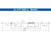 Ate 24.3727-0860.2 Handremkabel
