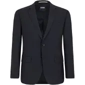 BOSS Heren Colbert met Revers (Donkergrijs)