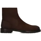 Manfield Donkerbruine suède boots | Maat 44