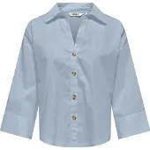 ONLY Onlsaki bersa 3/4 shirt cc wvn cashmere blue