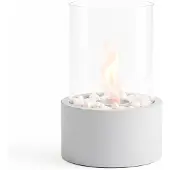 House Vitamin Table fireplace round -cool grey 18x18x26,5cm