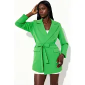 MSN Collection Korte Blazer met Ceintuurlapel