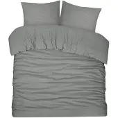 DoubleDry Dekbedovertrek seersucker 100% katoen lits jumeaux 240x200/220 cm