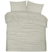 DoubleDry Dekbedovertrek seersucker 100% katoen lits jumeaux 240x200/220 cm