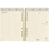 Brepols Agenda-navulling A5 1 Week per 2 pagina's 2027 Crème