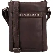 Hide & Stitches Crossbody Schoudertas Redwood Donker Bruin