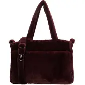 Beagles Faux Fur Handtas/Schoudertas Barakaldo Burgundy