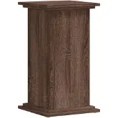 vidaXL - Plantenstandaard - 33x33x60 - cm - bewerkt - hout - bruin - eikenkleurig