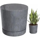 Prosperplast Tubo Beton Effect Pot met Schotel 15 Marengo