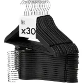 Bodo Kledinghangers Hout Zwart - 30 Stuks Kleerhangers -