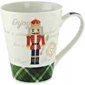 Florina Kerst Mok 380ml - Keramiek met Kerstprint