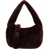 Beagles Faux Fur Shopper/Schoudertas Barakaldo Burgundy