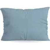 Zelesta Pure Uni Katoen Kussensloop Set van 2 - Pastelblauw 80x80cm