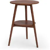 Vicco Salontafel Rondal, Walnoot, 38 x 38 cm
