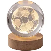Clayre & Eef tafellamp, bruin glas