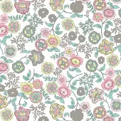 2lif Fleur Zelfklevende Folie Mini rol wit 45cmx2mtr