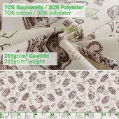 ANRO Tafelkleed Theetijd Meerkleurig Ovaal 240x140cm Met sierband Afwasbaar Waterafstotend