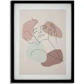 Mauro Ferretti Wandkunst Stamp With Frame Face -a 35×2×47 cm