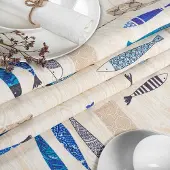 ANRO Tafelkleed Maritiem Blauw 240x140cm Rechte rand Afwasbaar Waterafstotend Binnen & Buiten