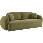 Sweeek 3 zits bank met chenille stof Kaki