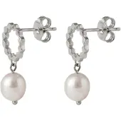 Purelei Oorbellen 'Aura Pearl' zilver / parelwit