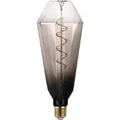 Eglo Ledfilamentlamp T100 - Smoke - D10cm - Dimbaar - Warm Wit - E27 - 4,3w