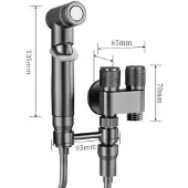 INF Roestvrijstalen Toilet Companion Set - Verbeterde Reiniging Grey