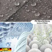 ANRO Tafelkleed Houtlook Meerkleurig Ovaal 260x140cm Rechte rand Afwasbaar Waterafstotend