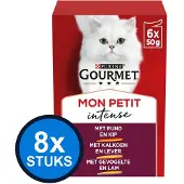 Gourmet 8x - Mon Petit Duo Vlees - Kattenvoer Natvoer - 6x50g