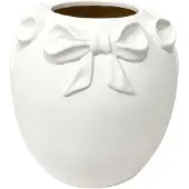 Clayre & Eef Vaas Wit Terracotta