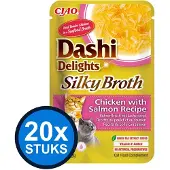 Ciao 20x Dashi Delights silky broth cat chicken&salmon 40gr