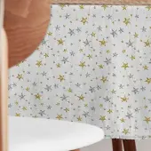 ANRO Tafelkleed Kerststerren Meerkleurig Ovaal 220x140cm Met sierband Afwasbaar Waterafstotend