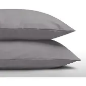 Zelesta Everyday Uni Kussensloop Set van 2 - Antraciet 80x80cm