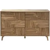 CALICOSY - Commode met 6 laden en gelamelleerde fronten, L120 cm - EDEN