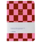 A-Journal A6 My Journal Agenda 2027 - Roze rood geruit