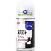 Nivea Black & White Invisible Anti-transpirant Deodorant Roll-on 72u 50 ml