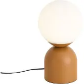 QAZQA Hotel Chique Tafellamp Oranje met Opaal Glas - Pallon Trend