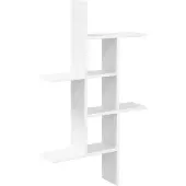 vidaXL Wandplank Wit 61 x 15 x 102 cm Bewerkt hout