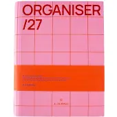 A-Journal Agenda Spiraal - Organiser 2027 - Checkered Pink Red