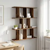 vidaXL Wandplank Oud hout 102 x 20 x 96 cm Bewerkt hout