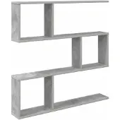 vidaXL Wandplank Betongrijs 80 x 12 x 79,5 cm Bewerkt hout