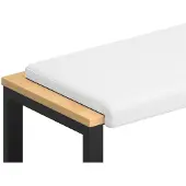 vidaXL Bankkussen Stof Wit Diepte 35 cm