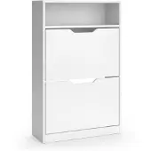 Vicco Schoenklaprek Luca, Wit, 59 x 94 cm met 2 opklapbare compartimenten