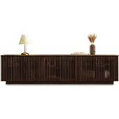 Idimex Lowboard OLE 175 cm van massief hout – afwerking in notenhout
