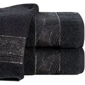 Eurofirany Mariel Badhanddoek 70x140 cm - Luxe Katoen met Zilveren Borduursel
