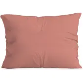 Zelesta Pure Duo Katoen Kussensloop set van 2 - Terracotta roze 80x80cm